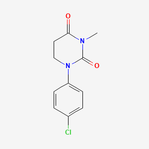 2,4(1H,3H)-Pyrimidinedione, dihydro-1-(4-chlorophenyl)-3-methyl-