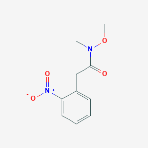 molecular formula C10H12N2O4 B1521482 N-Methoxy-N-methyl-2-(2-nitrophenyl)acetamide CAS No. 1221341-47-4