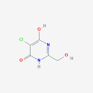 5-Chloro-6-hydroxy-2-(hydroxymethyl)pyrimidin-4(3h)-one