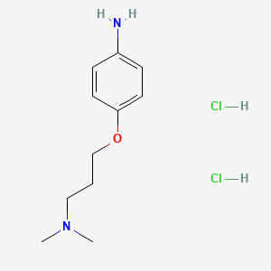 molecular formula C11H20Cl2N2O B1521485 4-(3-二甲氨基丙氧基)-苯胺二盐酸盐 CAS No. 1150658-32-4