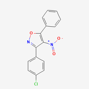 3-(4-Chlorophenyl)-5-phenyl-4-nitro-isoxazole