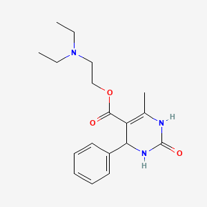 2-Oxo-4-phenyl-5-(beta-diethylaminoethoxycarbonyl)-6-methyl-1,2,3,4-tetrahydropyrimidine