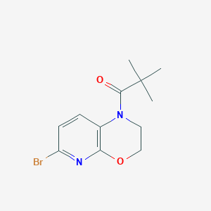 1-(6-Bromo-2,3-dihydro-1H-pyrido[2,3-b][1,4]oxazin-1-yl)-2,2-dimethylpropan-1-one