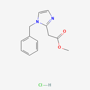 (1-Benzyl-1h-imidazol-2-yl)-acetic acid methyl ester hydrochloride