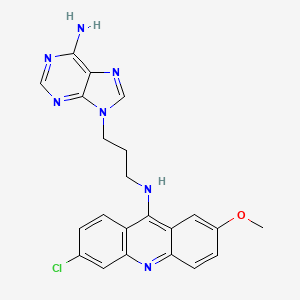 9-Acridinamine, N-(3-(6-amino-9H-purin-9-yl)propyl)-6-chloro-2-methoxy-