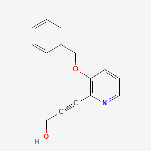 molecular formula C15H13NO2 B1521503 3-(3-(苄氧基)吡啶-2-基)丙-2-炔-1-醇 CAS No. 1203499-09-5