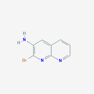 molecular formula C8H6BrN3 B1521505 2-Bromo-1,8-naphthyridin-3-amine CAS No. 1219026-93-3