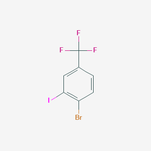 B1521513 1-Bromo-2-iodo-4-(trifluoromethyl)benzene CAS No. 640280-28-0