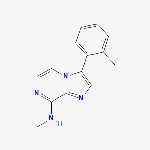 N-Methyl-3-(2-methylphenyl)imidazo[1,2-a]pyrazin-8-amine