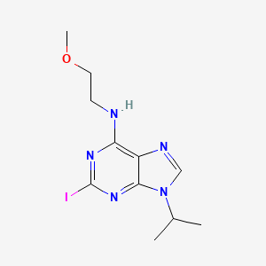 2-Iodo-N-(2-methoxyethyl)-9-(propan-2-yl)-9H-purin-6-amine