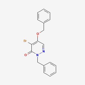 2-benzyl-5-(benzyloxy)-4-bromopyridazin-3(2H)-one