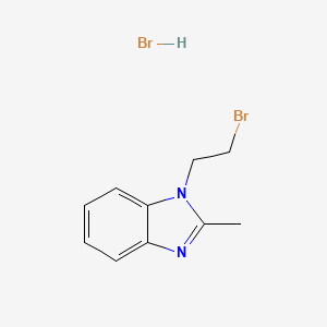 molecular formula C10H12Br2N2 B1521520 1-(2-溴乙基)-2-甲基-1H-1,3-苯并二唑氢溴酸盐 CAS No. 1193390-13-4