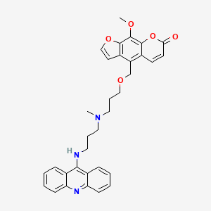 7H-Furo(3,2-g)(1)benzopyran-7-one, 4-((3-((3-(9-acridinylamino)propyl)methylamino)propoxy)methyl)-9-methoxy-