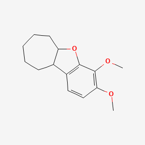 molecular formula C15H20O3 B15215255 3,4-Dimethoxy-6,7,8,9,10,10a-hexahydro-5ah-benzo[b]cyclohepta[d]furan CAS No. 16958-56-8