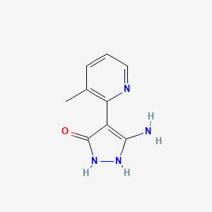 5-Amino-4-(3-methylpyridin-2-yl)-1,2-dihydro-3H-pyrazol-3-one