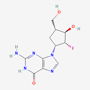 2-Amino-9-((1R,2R,3R,4R)-2-fluoro-3-hydroxy-4-(hydroxymethyl)cyclopentyl)-1H-purin-6(9H)-one(relative)