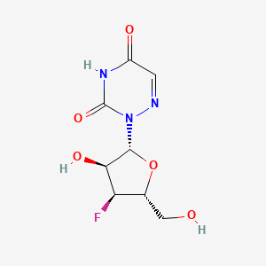 2-((2R,3S,4S,5R)-4-Fluoro-3-hydroxy-5-(hydroxymethyl)tetrahydrofuran-2-yl)-1,2,4-triazine-3,5(2H,4H)-dione