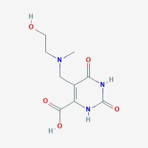 5-(((2-Hydroxyethyl)(methyl)amino)methyl)-2,6-dioxo-1,2,3,6-tetrahydropyrimidine-4-carboxylic acid