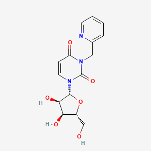 1-((2R,3R,4S,5R)-3,4-Dihydroxy-5-(hydroxymethyl)tetrahydrofuran-2-yl)-3-(pyridin-2-ylmethyl)pyrimidine-2,4(1H,3H)-dione