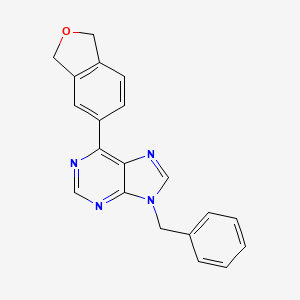 9-Benzyl-6-(1,3-dihydro-2-benzofuran-5-yl)-9H-purine