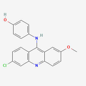 4-[(6-Chloro-2-methoxyacridin-9-yl)amino]phenol