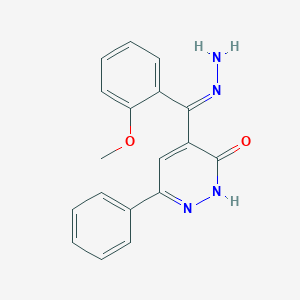 5-[(E)-C-(2-methoxyphenyl)carbonohydrazonoyl]-3-phenyl-1H-pyridazin-6-one