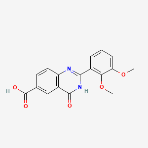 6-Quinazolinecarboxylic acid, 1,4-dihydro-2-(2,3-dimethoxyphenyl)-4-oxo-