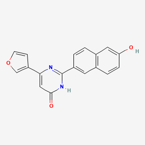 6-(Furan-3-yl)-2-(6-oxonaphthalen-2(6H)-ylidene)-2,3-dihydropyrimidin-4(1H)-one