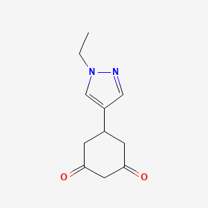 5-(1-Ethyl-1H-pyrazol-4-yl)cyclohexane-1,3-dione