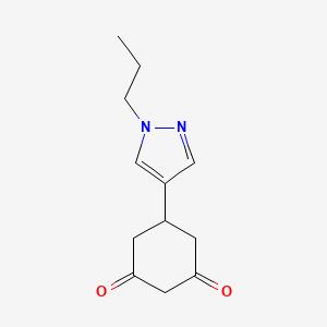 5-(1-Propyl-1H-pyrazol-4-yl)cyclohexane-1,3-dione