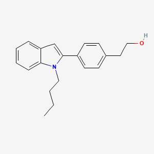 2-[4-(1-Butyl-1H-indol-2-yl)phenyl]ethan-1-ol