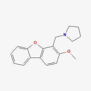 3-Methoxy-4-pyrrolidinylmethyldibenzofuran