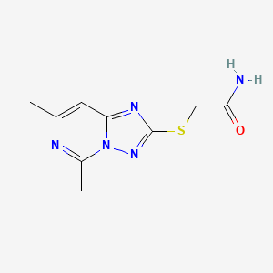 2-[(5,7-Dimethyl[1,2,4]triazolo[1,5-c]pyrimidin-2-yl)sulfanyl]acetamide