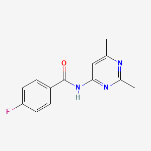 N-(2,6-dimethylpyrimidin-4-yl)-4-fluorobenzamide