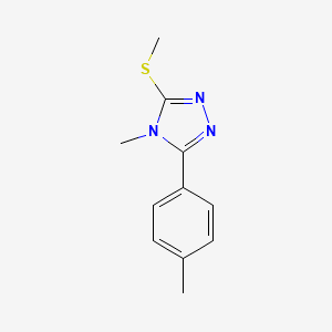 4H-1,2,4-Triazole, 4-methyl-3-(4-methylphenyl)-5-(methylthio)-