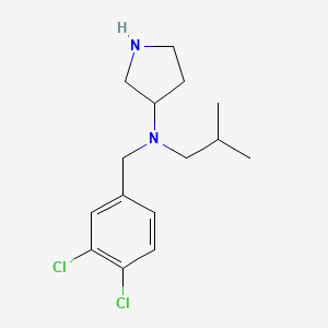 N-[(3,4-Dichlorophenyl)methyl]-N-(2-methylpropyl)pyrrolidin-3-amine