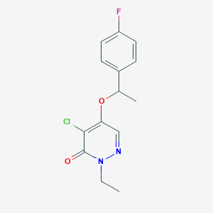 4-Chloro-2-ethyl-5-(1-(4-fluorophenyl)ethoxy)pyridazin-3(2H)-one