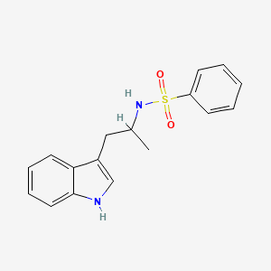 N-[1-(1H-indol-3-yl)propan-2-yl]benzenesulfonamide