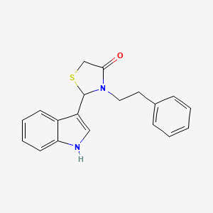 2-(1H-Indol-3-yl)-3-(2-phenylethyl)-4-thiazolidinone