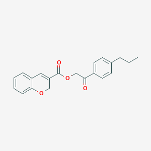 2-Oxo-2-(4-propylphenyl)ethyl 2H-chromene-3-carboxylate