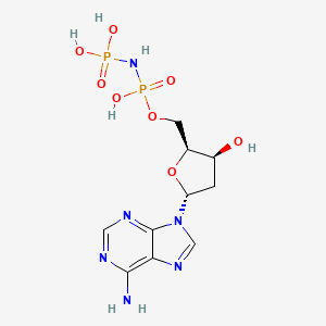 ((2R,3S,5R)-5-(6-Amino-9H-purin-9-yl)-3-hydroxytetrahydrofuran-2-yl)methyl trihydrogen iminodiphosphate