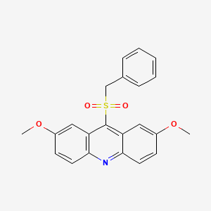 Acridine, 2,7-dimethoxy-9-[(phenylmethyl)sulfonyl]-