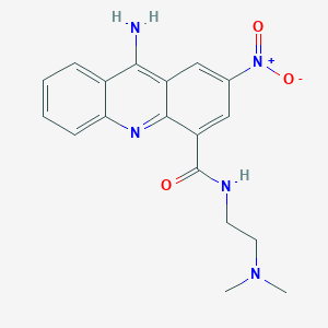 B15216193 9-Amino-N-[2-(dimethylamino)ethyl]-2-nitroacridine-4-carboxamide CAS No. 89459-47-2