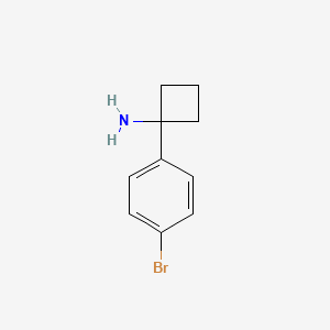 molecular formula C10H12BrN B1521620 1-(4-Bromophenyl)cyclobutanamine CAS No. 1094218-30-0