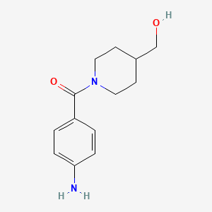 molecular formula C13H18N2O2 B1521625 [1-(4-Aminobenzoyl)piperidin-4-yl]methanol CAS No. 1094233-84-7
