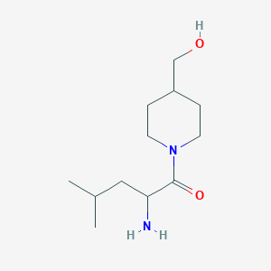 molecular formula C12H24N2O2 B1521627 2-氨基-1-[4-(羟甲基)哌啶-1-基]-4-甲基戊烷-1-酮 CAS No. 1218123-62-6