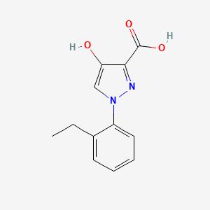 molecular formula C12H12N2O3 B1521637 1-(2-ethylphenyl)-4-hydroxy-1H-pyrazole-3-carboxylic acid CAS No. 1152604-56-2