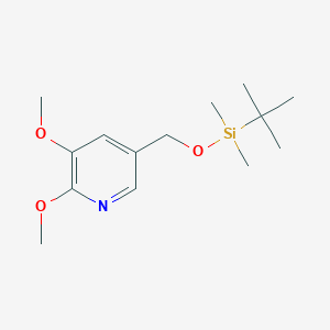 molecular formula C14H25NO3Si B1521640 5-((tert-Butyldimethylsilyloxy)methyl)-2,3-dimethoxypyridine CAS No. 1171919-74-6