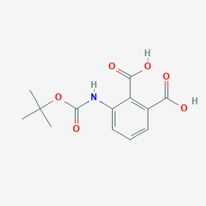 molecular formula C13H15NO6 B1521641 Boc-3-氨基苯-1,2-二甲酸 CAS No. 1185302-72-0