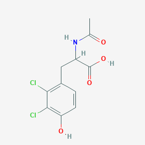 molecular formula C11H11Cl2NO4 B1521644 2-Acetamido-3-(2,3-dichloro-4-hydroxyphenyl)propanoic acid CAS No. 1219277-03-8
